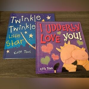 Kate Toms Kids Book Bundle - Twinkle Twinkle Little Star & I Udderly Love You